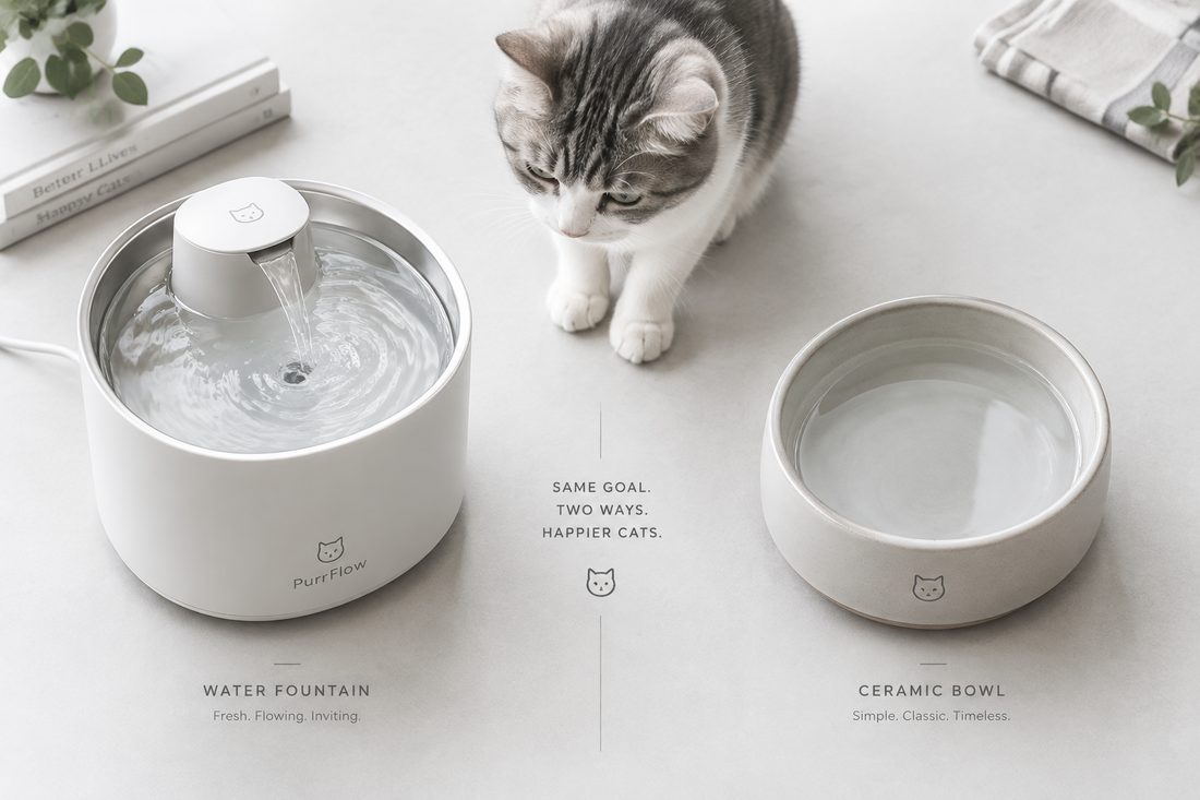 Cat Water Fountain vs. Water Bowl: Which Is Better?