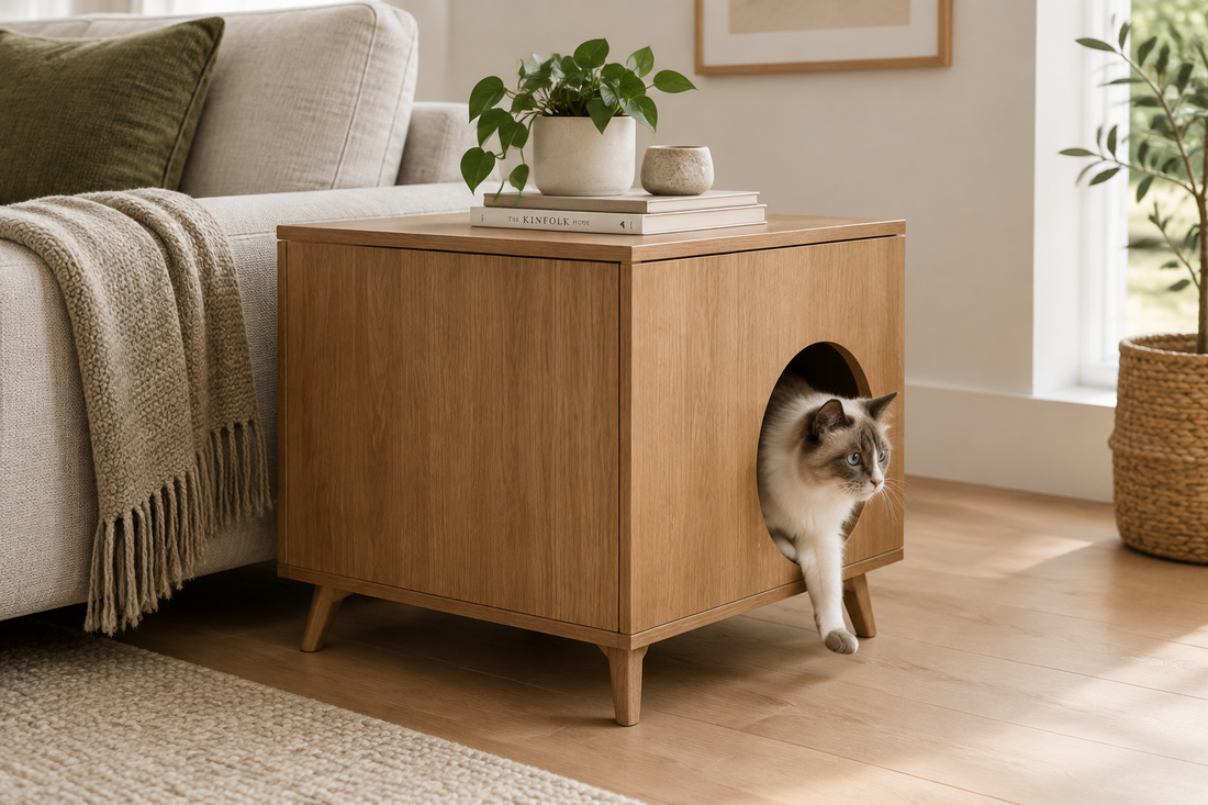 Is That a Side Table? The Stylish Secret to Hiding Your Cat’s Litter Box