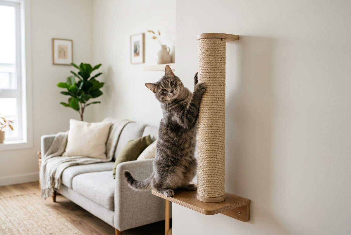 Save Your Sofa: Why Every Cat Needs a Wall-Mounted Scratching Post
