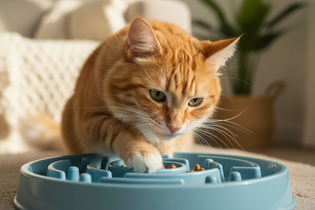 Stop Speed Eating: How Slow Feeders Protect Your Cat's Sensitive Stomach