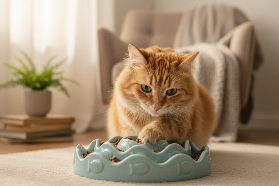 Stop Speed Eating: How Slow Feeders Protect Your Cat's Sensitive Stomach
