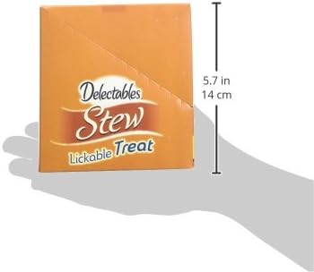 Delectables Lickable Treat Stew Wet Cat Treat with Real Tuna & Whitefish, Food Topper, Hydrating, Grain-Free, No Fillers, No By-Products, No Added Preservatives, 1.4oz Pouch, 12ct