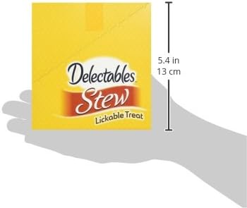 Delectables Lickable Treat Stew Wet Cat Treat with Real Tuna & Shrimp, Food Topper, Hydrating, Grain-Free, No Fillers, No By-Products, No Added Preservatives, 1.4oz Pouch, 12ct