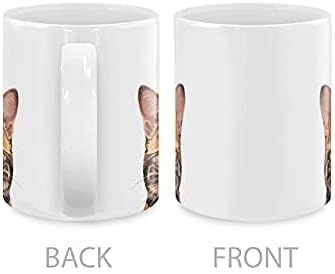 MUGBREW Spotted Brown Bengal Cat Ceramic Coffee Mug Tea Cup, 11 OZ
