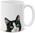 MUGBREW Felix Tuxedo Coat Cat Kitten Ceramic Coffee Mug Tea Cup, 11 OZ