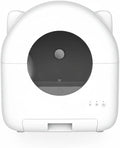 Aloewxx Self Cleaning Litter Box, Automatic Litter Box, Odor Control Robot, Cat Ears Design, 65L APP Real-Time Monitor, Cat Litter-Boxs for Multiple Cats, Safety Sensors, with 1 Trash Bag
