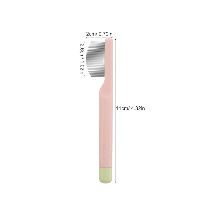 Cat Eye Grooming Comb: Small Pet Facial Comb - Stainless Steel Dog Eye Brush - Puppy Brush - Dog Crust Remover for Pet Facial Grooming
