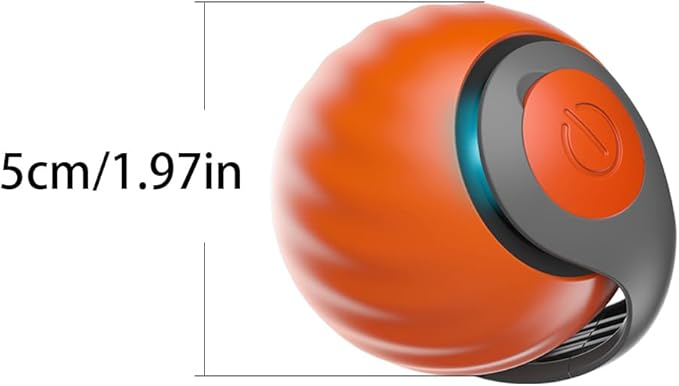 Sachie Indoor Pet Play, Automatic Moving Ball, USB Rechargeable Smart Ball, Two Speed Adjustment, with Replacement Tail (Mix 2pcs)