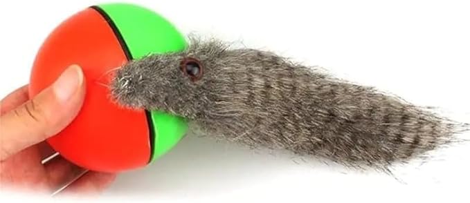 Electric Rolling Chew Ball, Interactive Automatic Pet Toy : Durable Self-Rolling Ball - Teeth Grinding, Claw Exercise | Mental Stimulation, Chewing, Indoor Play for Dogs/Cats