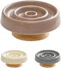 Ceramic Cat Slow Feeder, Raised Slow Feeder Cat Bowl, Anti Vomiting and Whisker Friendly Kitty Dish, Elevated Puppy Kitten Food Bowl for Dry and Wet Food (Brown)