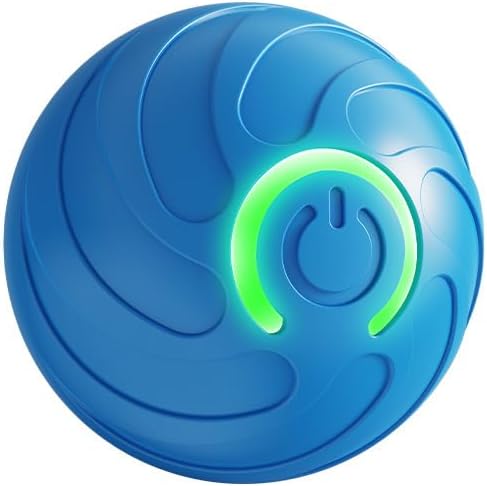 Interactive Dog Toys，Automatic Moving, Bouncing, and Rotating Dog Balls，IPX7 Waterproof Rating, Active Rolling Ball for Medium and Little Dogs (Blue, Style 5)