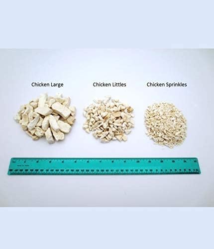 LIFE ESSENTIALS BY CAT-MAN-DOO All Natural Freeze Dried Chicken Crushed Sprinkles Powder for Dogs & Cats - No Fillers, Preservatives, or Additives - No Grain Tasty Treat -Made in USA (4 Pack)