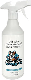 Advanced Stain and Odor Eliminator Spray for Pet Urine on Carpets, Furniture, Floors - Natural Cotton Scent Pet Deodorizer for Dogs & Cats –16.9 oz
