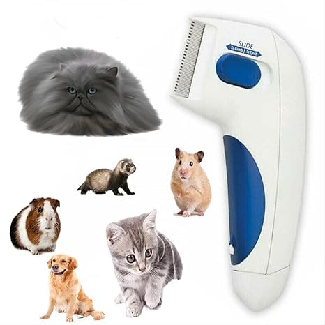 Electric Pet Grooming Comb –Pet Comb Grooming Comb Brush for Dogs Cats Effective Remove Dog & Cat Hair Remover Brush Suitable for Long & Short Hair (ONE SIZE)