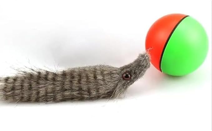 Electric Rolling Chew Ball, Interactive Automatic Pet Toy : Durable Self-Rolling Ball - Teeth Grinding, Claw Exercise | Mental Stimulation, Chewing, Indoor Play for Dogs/Cats