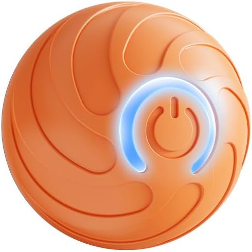 Interactive Dog Toys，Automatic Moving, Bouncing, and Rotating Dog Balls，IPX7 Waterproof Rating, Active Rolling Ball for Medium and Little Dogs (Orange, Style 6)
