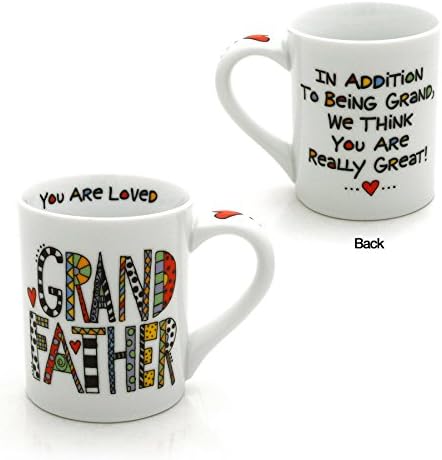 Our Name is Mud “Loved Grandfather” Porcelain Mug, 16 oz.