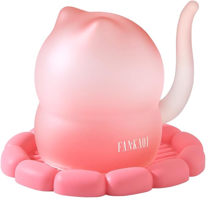 The Color of Dopamine Cat Mug with Silicone Coaster - Vibrant High Borosilicate Glass Cups, Cute Mugs for Coffee, Tea & Hot Chocolate, Aesthetic & Funny Gift for Desk, Home Decor & Mug Exchange