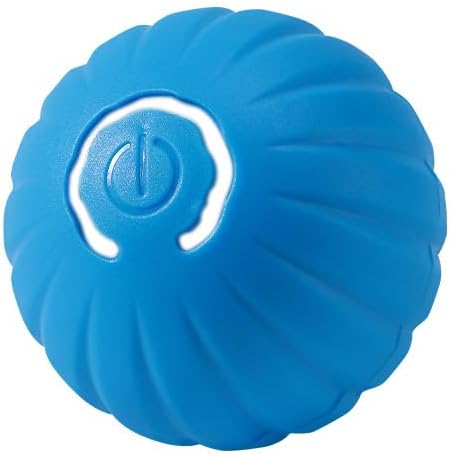 Interactive Dog Toys，Automatic Moving, Bouncing, and Rotating Dog Balls，IPX7 Waterproof Rating, Active Rolling Ball for Medium and Little Dogs (Blue, Style 4)