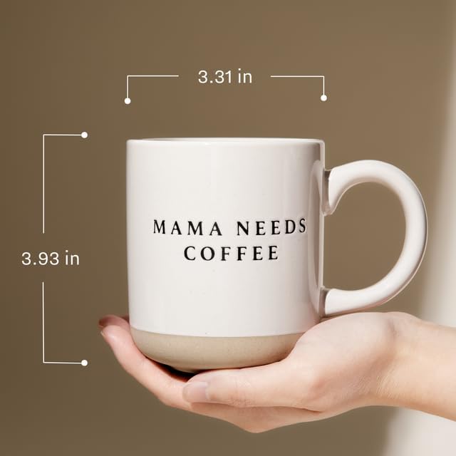 Sweet Water Decor Snowflake Coffee Mug, 14oz Stoneware Christmas Mug, Dishwasher & Microwave Safe, Large Holiday Winter Cup for Coffee, Tea & Hot Chocolate, Stocking Stuffer Gifts for Women