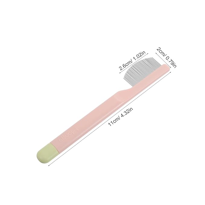 Cat Eye Grooming Comb: Small Pet Facial Comb - Stainless Steel Dog Eye Brush - Puppy Brush - Dog Crust Remover for Pet Facial Grooming