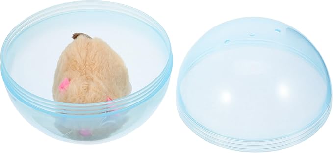 BESTOYARD Electronic Cat Toy Interactive Rolling Ball for Indoor Cats 4.72 Inch Motorized Cat Teaser Toy for Pet Play and Exercise