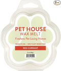 Pet House Red Currant Scented Wax Melts - Long-Lasting Plant Based Soy Wax Melts Pet Friendly Pack of 2