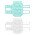 2 pcs Silicone Rubbing Corner Brush, Pet Itch Tool Back Scratcher for Dogs and Cats (White, Green, Size: 6.5x4.13inch)