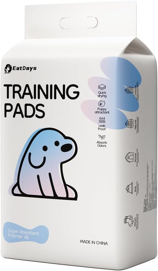 Bamboo Charcoal Dog Urine pad 60cm*60cm 6-Layer Leakproof Design with Activated Carbon Charcoal Pee Pads for Dogs and Cats, Super Absorbent Puppy Pads Essentials with Odor Control