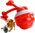 Interactive Dog Toys, 2026 Upgrade Touch Activated Bouncing Jumping Dog Ball Automatic Electric Rolling Balls with Rope, Rechargeable Rolling Chasing Toy for Indoor Outdoor Play (Red)