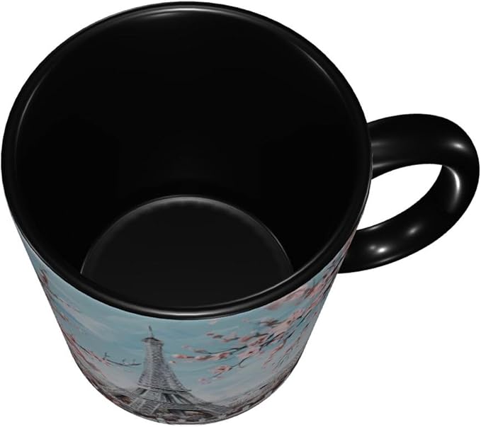 Paris Eiffel Tower Coffee Mug 11 OZ Ceramic Tea Cup Novelty Mugs Funny Coffee Cups with Handle