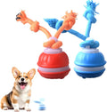 Interactive Dog Toys, Smart Touch-Activated Automatic Rolling Bouncing Ball, USB Rechargeable, Suitable for Cats & Small to Medium Puppies (Blue+Orange)