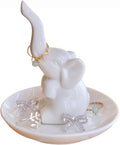 PUDDING CABIN White Elephant Gifts for Women, Wedding Ring Holder Dish, Elephant Gifts for Women Mom Friends, Aunt, Sisters, Birthday Engagement Bridal Shower Mothers Day Xmas Gift