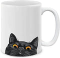 MUGBREW Black Bombay Kitten Cat Ceramic Coffee Mug Tea Cup, 11 OZ