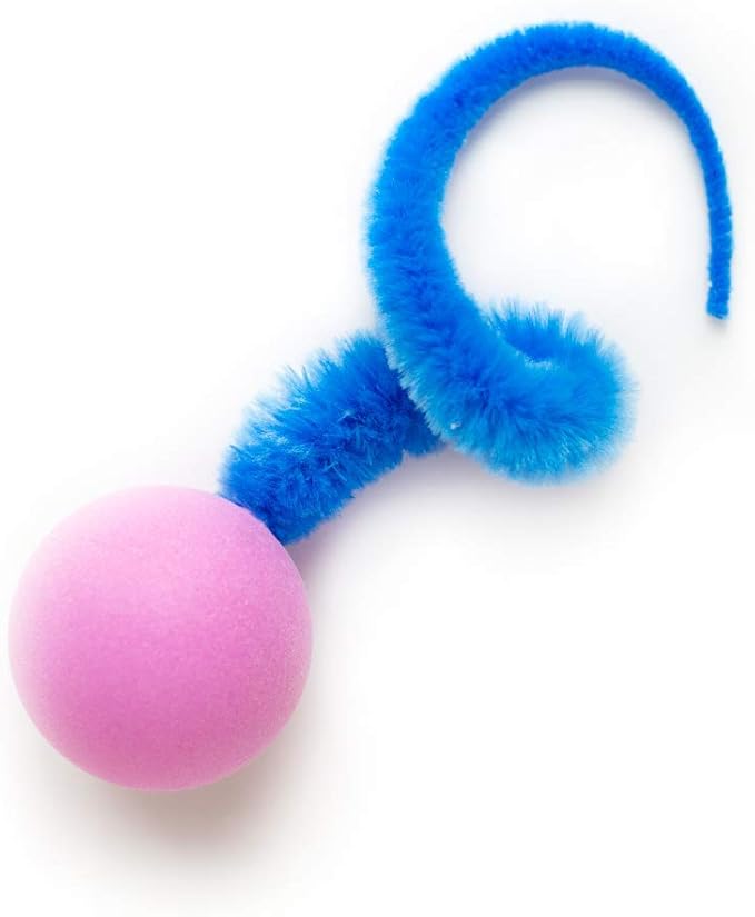 Dezi Roo Interactive Cat Toy Wiggly Pong Ball 2 Pack