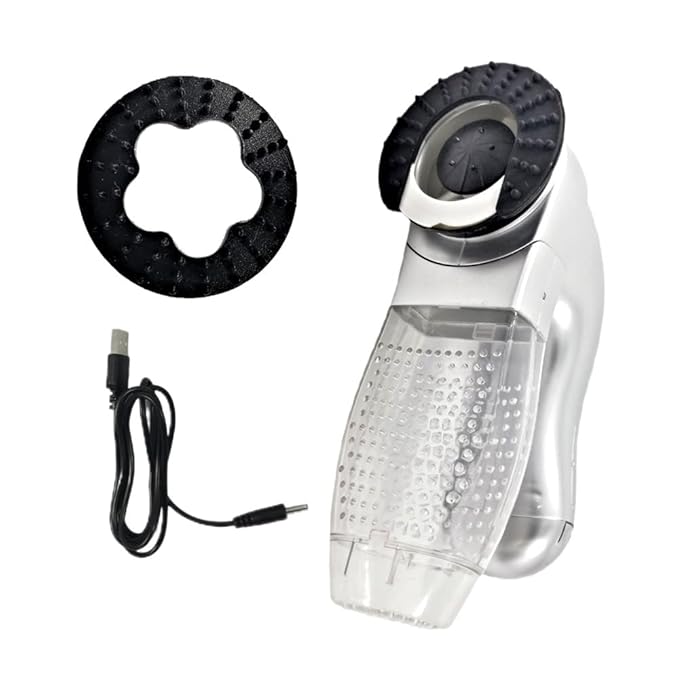 Pet Hair Remover Device, Multifunctional Dog Cat Grooming Vacuum Brush System Automatic Collect Fur Hair Clean Domestic Helper for Pets Funiture Clothing