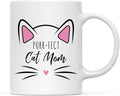 Andaz Press Funny Cat Lover 11oz. Ceramic Coffee Tea Mug, Purr-fect Cat Mom, 1-Pack, for Cat Mom, Birthday Christmas Ideas, Includes Box