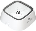 ELS PET No Spill Dog & Cat Bowl - 70oz/2L Large Capacity Travel Water Dispenser (White, 35oz)