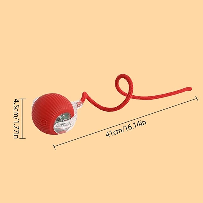 Interactive Rolling Cat Dog Ball Toy, Automatic Moving Cat Toys for Indoor Cats, Self-Rolling Interactive Pet Toys Ball for Kittens & Small Dogs