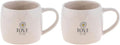 Karma Gifts Reese Ceramic Mug - 16-Ounce Coffee Cup - Cute Mugs for Women and Men - Daisy (Pack of 2)