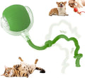 Interactive Rolling Cat Dog Ball Toy, 2025 New Automatic Interactive Cat Toys Self Moving Cat Toys, 360° Smart Automatic Rechargeable Toy Electric Dog Balls for Dog/Cat (Green)