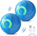 Shaky Ball Toy for Dogs, 2025 Upgrade Automatic Moving Dog Balls Vibrating Dog Balls, Rechargeable Interactive Rolling Dogs Ball Shaking Moving Toy with LED Lights for Cats (Blue-2pcs)