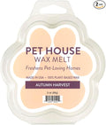 One Fur All Pet House Scented Wax Melts for Warmer - Long-Lasting Pet Friendly Plant Based Soy Wax Melts - Autumn Harvest Pack of 2