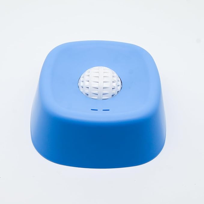 Slow Feeder Dog Bowl with Ball, Anti-Slip for Dogs Cats, Interactive Licking Toy for Liquid Treats Yogurt Bone Broth, Puppy Post Surgery Feeding Supplies (Blue)
