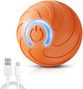 2026 New Interactive Dog Ball Toys, Vibrating Dog Ball, Moving Dogs Balls, Automatic Rolling Balls Toys, USB Rechargeable for Small Medium Dogs (Orange)