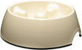 Dogit Dog Bowl Slow Feeder for Wet or Dry Dog Food, Go Slow Anti-Gulping Dog Dish, White, S
