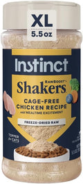Instinct Raw Boost Shakers, Freeze-Dried Powder, Cat Food Topper - Chicken, 5.5 oz. Bottle