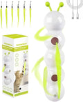Caterpillar Cat Toy,Interactive Smart Cat Toy, Rechargeable Motion Activated Cats Toys, Bite Resistant, Automatic Kitten Toys for Bored Cats for All Ages Indoor Cat (with 4 Yellow Tails)