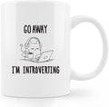 Introverting Cat Mug, Funny 11oz Coffee Mug for Cat Lovers, Birthday Gift