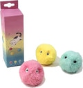 Cat Toys Balls Interactive Cat Toy Simulating Animal Chirp with Birds Frogs or Crickets Chirping Automatic Cat Toys for Indoor Cats (3 Pcs, Plush Ball)